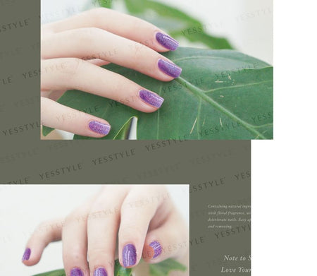 ALLOYA - Water-Based Natural Nail Polish Environmental Friendly 132 Amethyst Treasure, 10ml, 60 g, 6934849101328