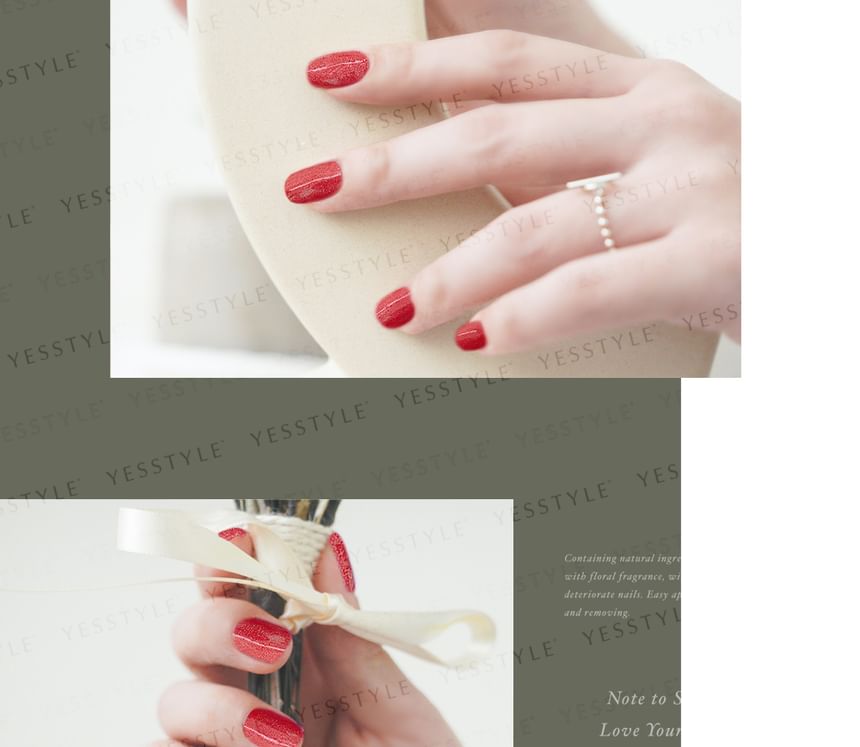 ALLOYA - Water-Based Natural Nail Polish Environmental Friendly 135 Ruby, 10ml, 60 g, 6934849101359