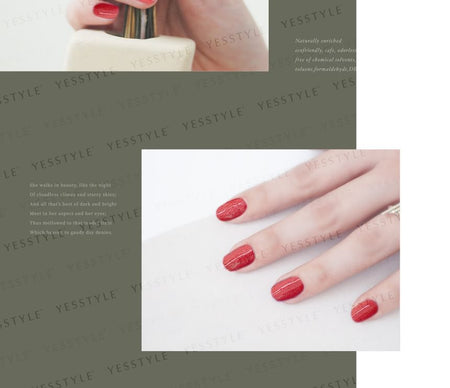 ALLOYA - Water-Based Natural Nail Polish Environmental Friendly 135 Ruby, 10ml, 60 g, 6934849101359
