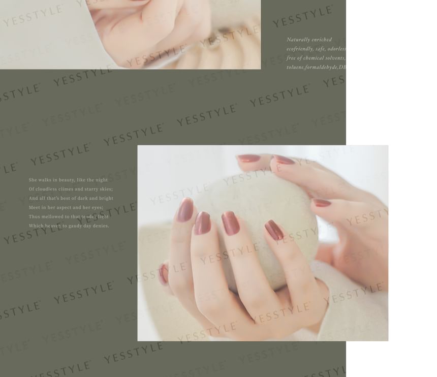 ALLOYA - Water-Based Natural Nail Polish Environmental Friendly 146 Love Laboratory, 10ml, 60 g, 6934849101465