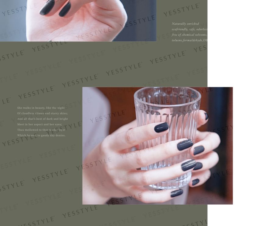 ALLOYA - Water-Based Natural Nail Polish Environmental Friendly 149 Mermaid Cake, 10ml, 60 g, 6934849101496