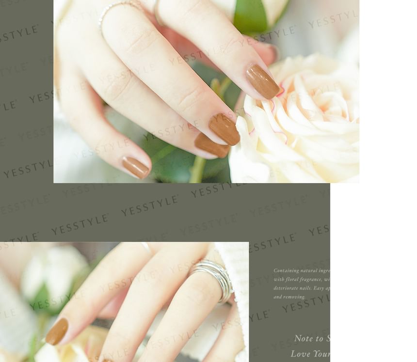 ALLOYA - Water-Based Natural Nail Polish Environmental Friendly 151 Caramel Toffee, 10ml, 60 g, 6934849101519