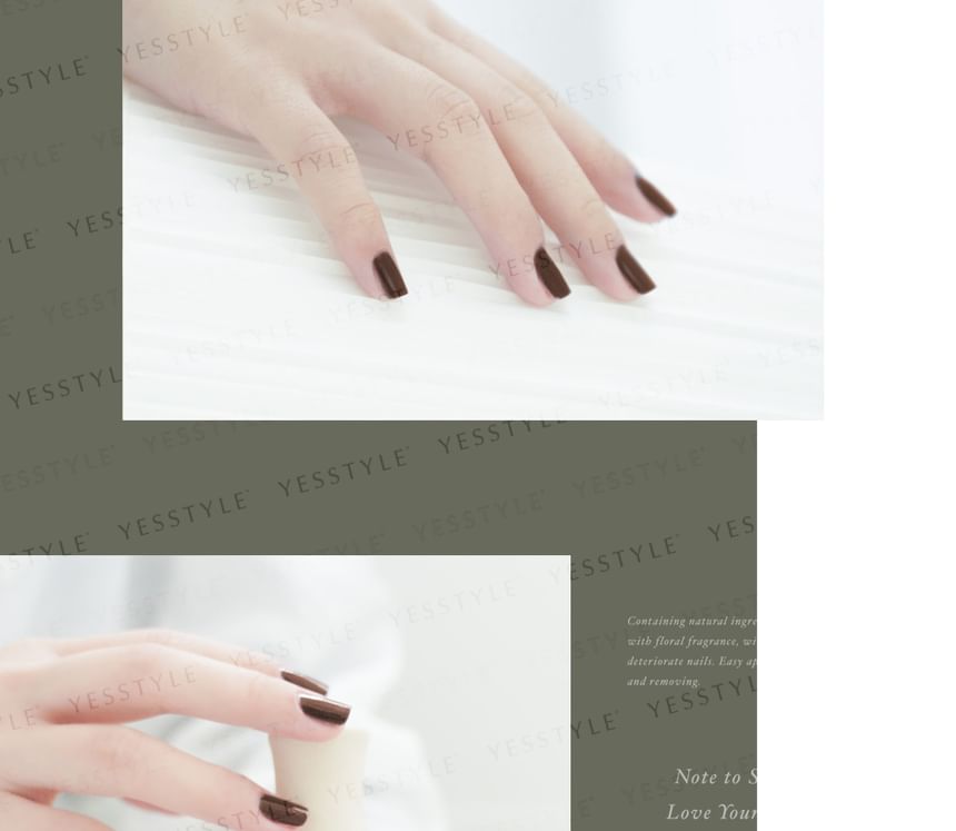 ALLOYA - Water-Based Natural Nail Polish Environmental Friendly 153 Hojicha Au Lait, 10ml, 60 g, 6934849101533