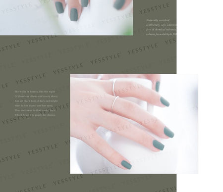 ALLOYA - Water-Based Natural Nail Polish Environmental Friendly 160 Green Lawn in Cambridge, 10ml, 60 g, 6934849101601