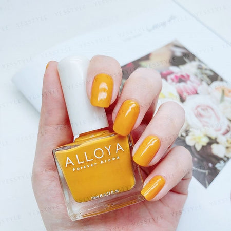 ALLOYA - Water-Based Natural Nail Polish Environmental Friendly 172 Thai Milk Cheese Waffle, 10ml, 60 g, 6934849101724