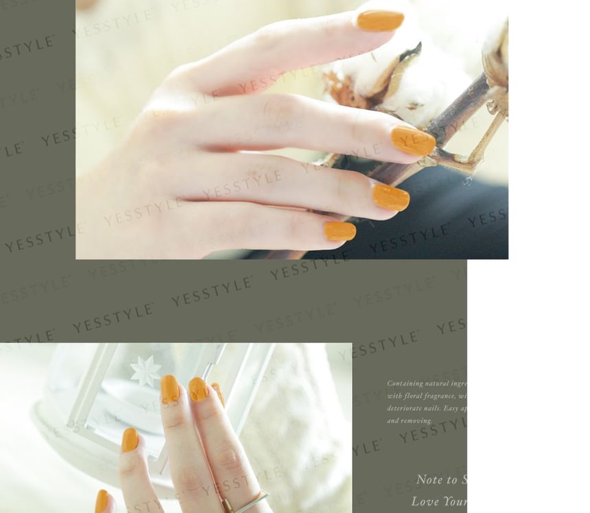 ALLOYA - Water-Based Natural Nail Polish Environmental Friendly 172 Thai Milk Cheese Waffle, 10ml, 60 g, 6934849101724