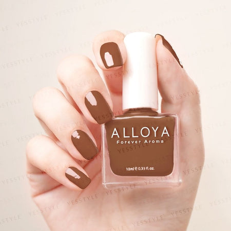 ALLOYA - Water-Based Natural Nail Polish Environmental Friendly 169 Milk Toffee Sundae, 10ml, 60 g, 6934849101694