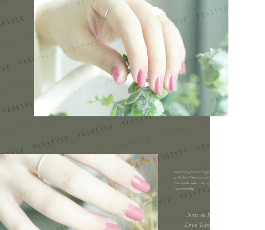 ALLOYA - Water-Based Natural Nail Polish Environmental Friendly 036 Pink Panther, 10ml, 60 g, 6934849100369
