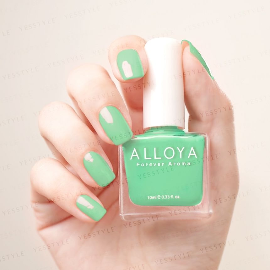 ALLOYA - Water-Based Natural Nail Polish Environmental Friendly 038 Fountain Of Youth, 10ml, 60 g, 6934849100383