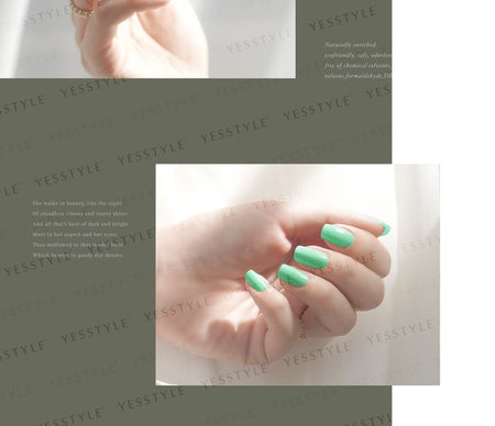 ALLOYA - Water-Based Natural Nail Polish Environmental Friendly 038 Fountain Of Youth, 10ml, 60 g, 6934849100383
