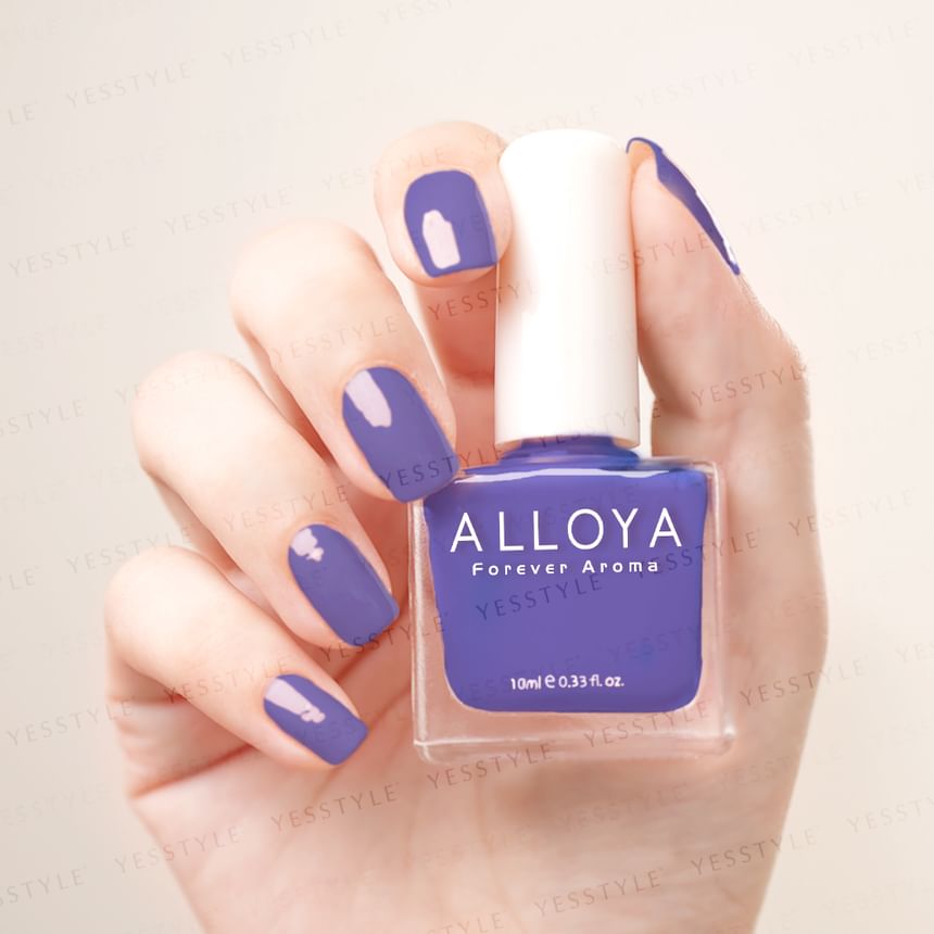 ALLOYA - Water-Based Natural Nail Polish Environmental Friendly 039 Violet Tulip, 10ml, 60 g, 6934849100390
