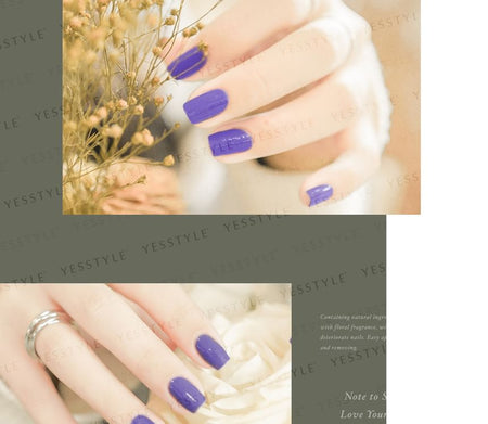 ALLOYA - Water-Based Natural Nail Polish Environmental Friendly 039 Violet Tulip, 10ml, 60 g, 6934849100390