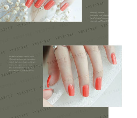 ALLOYA - Water-Based Natural Nail Polish Environmental Friendly 040 Samba Samba, 10ml, 60 g, 6934849100406