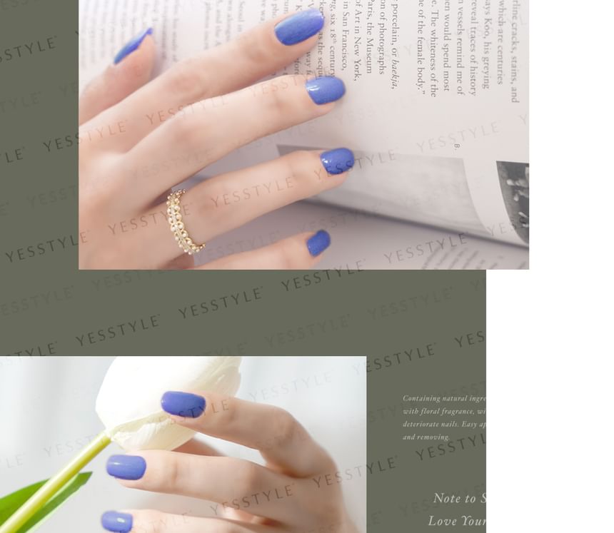 ALLOYA - Water-Based Natural Nail Polish Environmental Friendly 049 Desire, 10ml, 60 g, 6934849100499