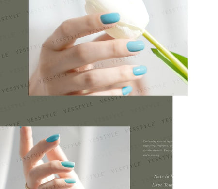 ALLOYA - Water-Based Natural Nail Polish Environmental Friendly 057 Fly Me To The Moon, 10ml, 60 g, 6934849100574