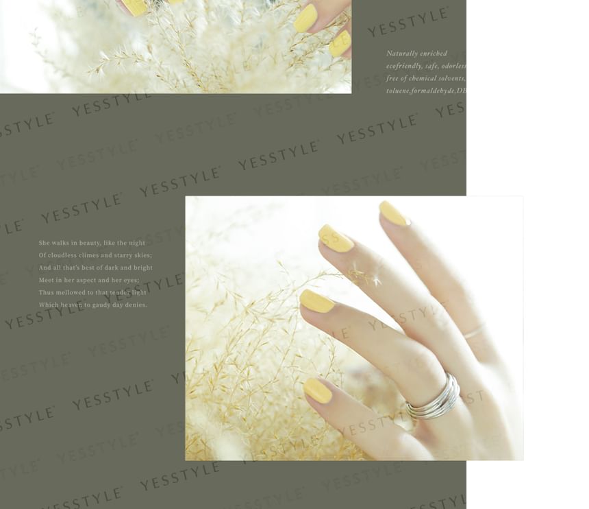 ALLOYA - Water-Based Natural Nail Polish Environmental Friendly 065 The Day We Meet, 10ml, 60 g, 6934849100659