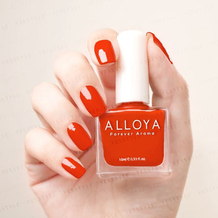 ALLOYA - Water-Based Natural Nail Polish Environmental Friendly 066 Golden Gate Bridge, 10ml, 60 g, 6934849100666