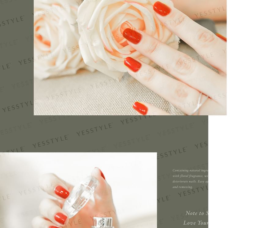 ALLOYA - Water-Based Natural Nail Polish Environmental Friendly 066 Golden Gate Bridge, 10ml, 60 g, 6934849100666