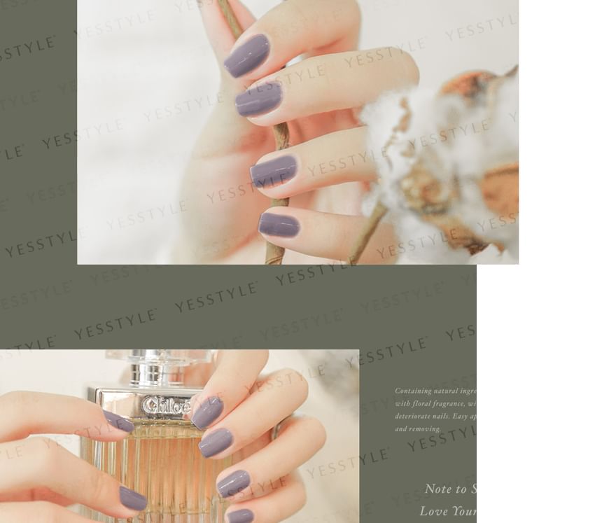 ALLOYA - Water-Based Natural Nail Polish Environmental Friendly 070 Adorable, 10ml, 60 g, 6934849100703