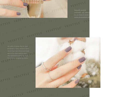 ALLOYA - Water-Based Natural Nail Polish Environmental Friendly 070 Adorable, 10ml, 60 g, 6934849100703