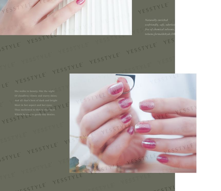 ALLOYA - Water-Based Natural Nail Polish Environmental Friendly 073 Let’s Tango, 10ml, 60 g, 6934849100734
