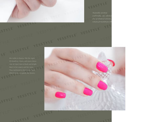 ALLOYA - Water-Based Natural Nail Polish Environmental Friendly 076 Sakura Blossom, 10ml, 60 g, 6934849100765