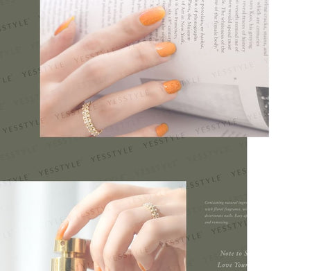 ALLOYA - Water-Based Natural Nail Polish Environmental Friendly 081 Pumpkin Spice, 10ml, 60 g, 6934849100819