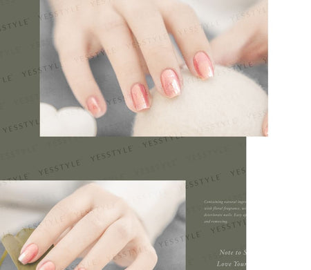 ALLOYA - Water-Based Natural Nail Polish Environmental Friendly 082 Imagination Of Rose, 10ml, 60 g, 6934849100826