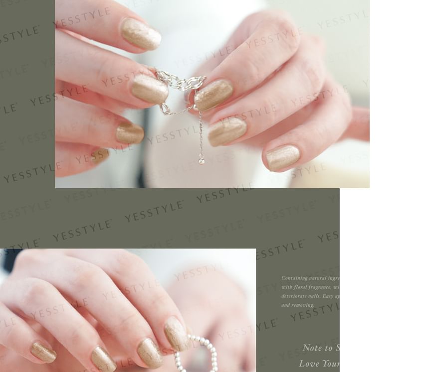 ALLOYA - Water-Based Natural Nail Polish Environmental Friendly 085 Irresistible Silence, 10ml, 60 g, 6934849100857