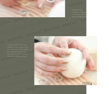 ALLOYA - Water-Based Natural Nail Polish Environmental Friendly 085 Irresistible Silence, 10ml, 60 g, 6934849100857