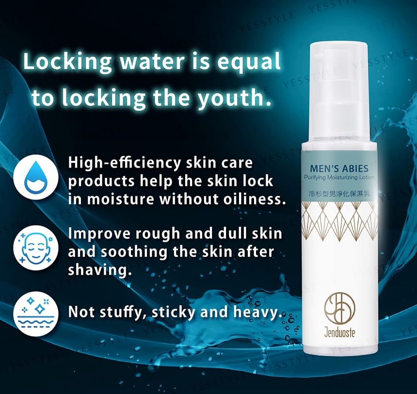 JOURDENESS - Jenduoste Men’s Abies Purifying Moisturizing Lotion, 100ml, 147 g, 4712589346269