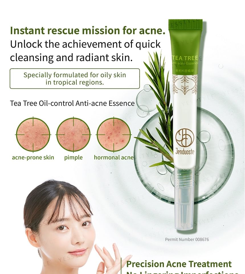 JOURDENESS - Jenduoste Tea Tree Anti-Acne Essence, 8ml, 21 g, 4712589346061