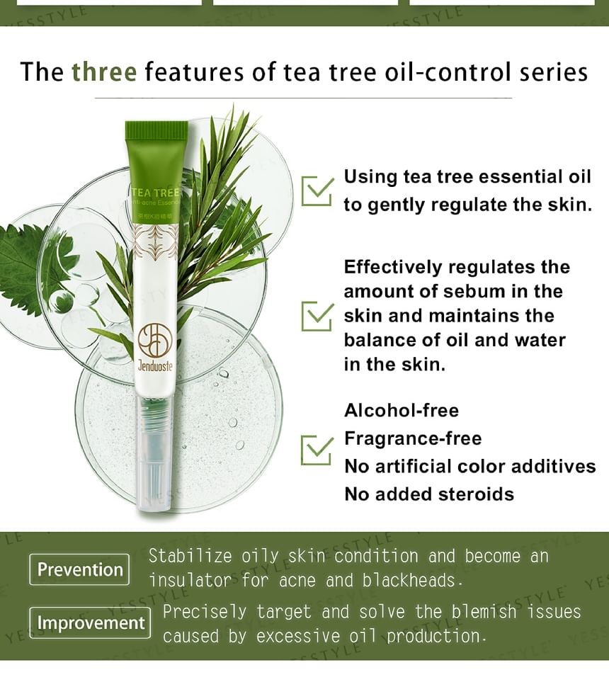 JOURDENESS - Jenduoste Tea Tree Anti-Acne Essence, 8ml, 21 g, 4712589346061