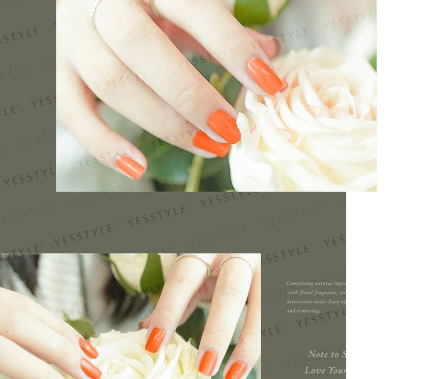 ALLOYA - Water-Based Natural Nail Polish Environmental Friendly 002 Come And Get Me, 10ml, 60 g, 6934849100024