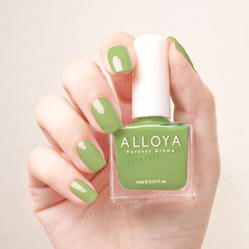ALLOYA - Water-Based Natural Nail Polish Environmental Friendly 003 Walking In The Woods, 10ml, 60 g, 6934849100031