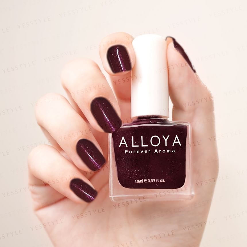 ALLOYA - Water-Based Natural Nail Polish Environmental Friendly 016 Carbon Dioxcide, 10ml, 60 g, 6934849100161