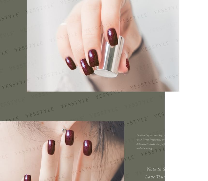 ALLOYA - Water-Based Natural Nail Polish Environmental Friendly 016 Carbon Dioxcide, 10ml, 60 g, 6934849100161