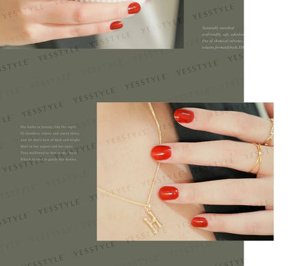 ALLOYA - Water-Based Natural Nail Polish Environmental Friendly 018 Two Of Hearts, 10ml, 60 g, 6934849100185