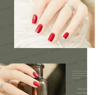 ALLOYA - Water-Based Natural Nail Polish Environmental Friendly 021 Impassioned, 10ml, 60 g, 6934849100215