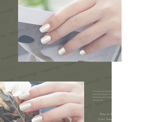 ALLOYA - Water-Based Natural Nail Polish Environmental Friendly 023 My Pearl Earrings, 10ml, 60 g, 6934849100239