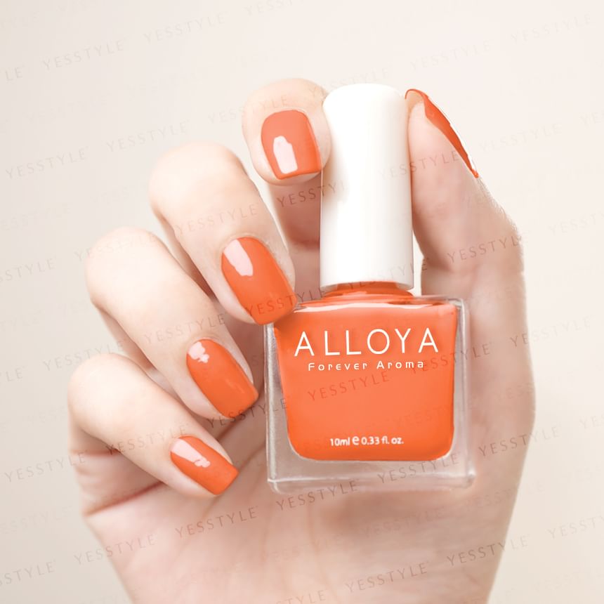 ALLOYA - Water-Based Natural Nail Polish Environmental Friendly 027 Autumn Leaves, 10ml, 60 g, 6934849100277