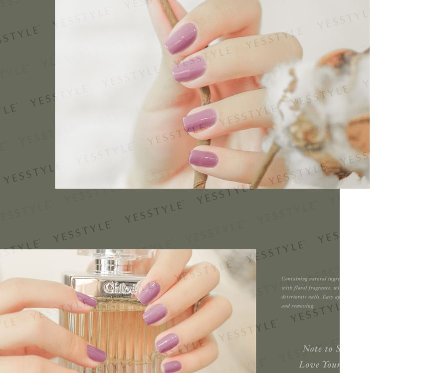 ALLOYA - Water-Based Natural Nail Polish Environmental Friendly 030 Elegant Lady, 10ml, 60 g, 6934849100307