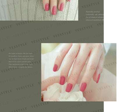ALLOYA - Water-Based Natural Nail Polish Environmental Friendly 033 Love Me Tender, 10ml, 60 g, 6934849100338