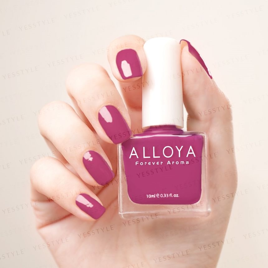 ALLOYA - Water-Based Natural Nail Polish Environmental Friendly 034 Delicious Grapes, 10ml, 60 g, 6934849100345