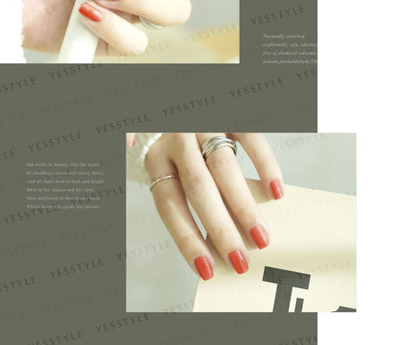 ALLOYA - Water-Based Natural Nail Polish Environmental Friendly 035 Light Tower In Sunset, 10ml, 60 g, 6934849100352