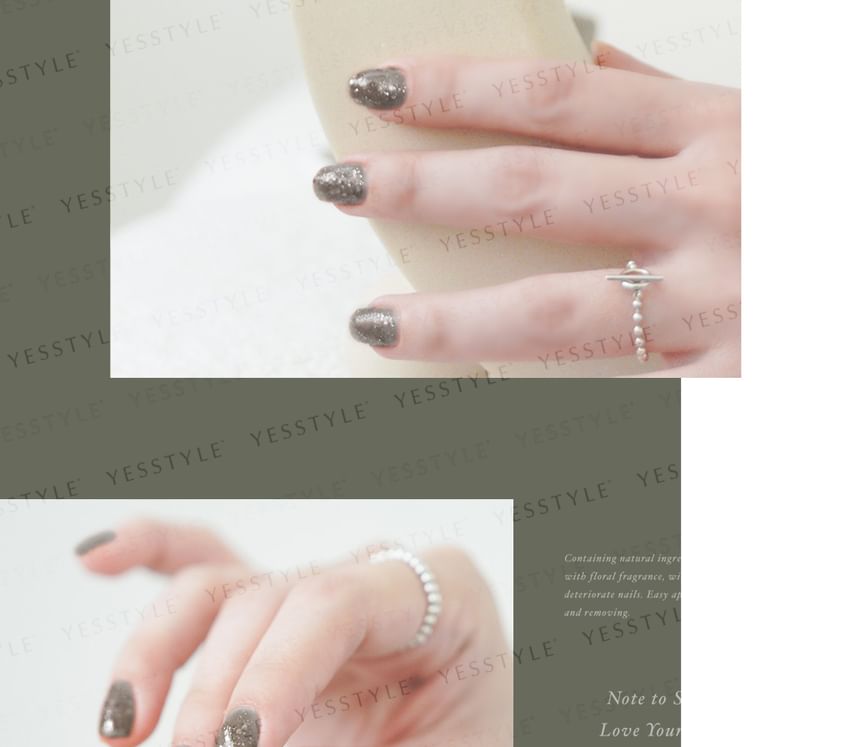 ALLOYA - Water-Based Natural Nail Polish Environmental Friendly 097 Starry Night Sky, 10ml, 60 g, 6934849100970