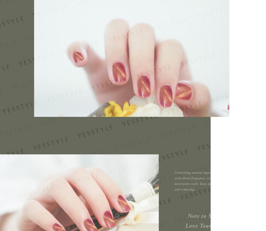 ALLOYA - Water-Based Natural Nail Polish Environmental Friendly 116 Colorful Red Yearning, 10ml, 60 g, 6934849101168