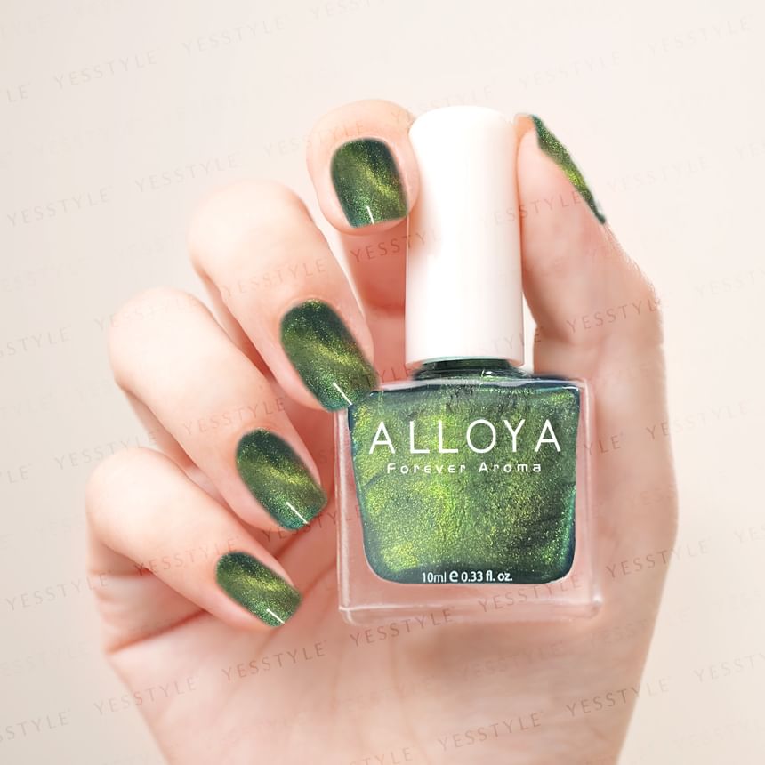 ALLOYA - Water-Based Natural Nail Polish Environmental Friendly 117 Secret Of Forest Trail, 10ml, 60 g, 6934849101175