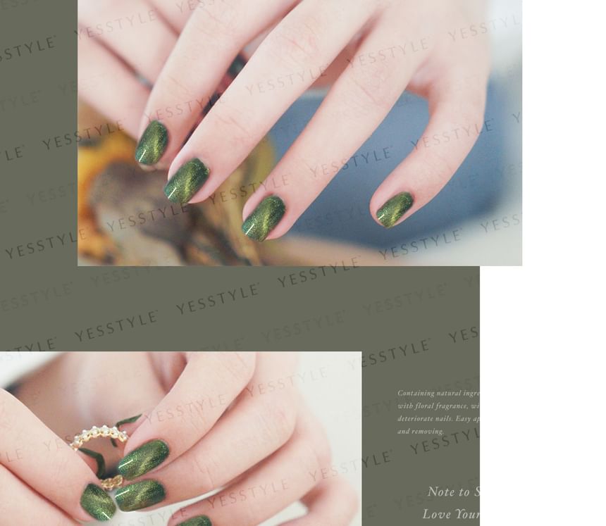 ALLOYA - Water-Based Natural Nail Polish Environmental Friendly 117 Secret Of Forest Trail, 10ml, 60 g, 6934849101175