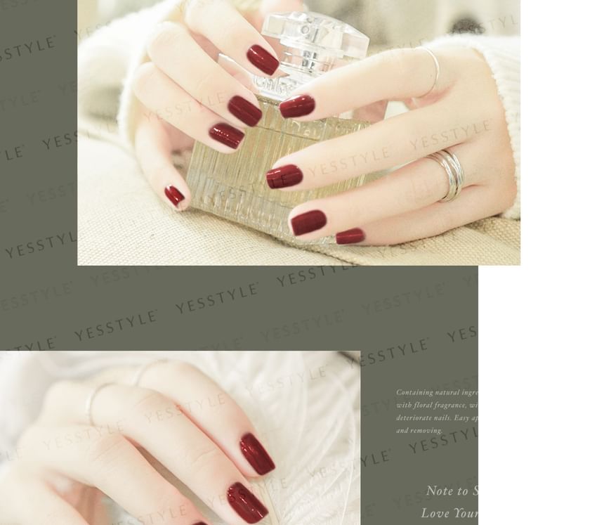 ALLOYA - Water-Based Natural Nail Polish Environmental Friendly 187 Bloody Jazz, 10ml, 60 g, 6934849101878